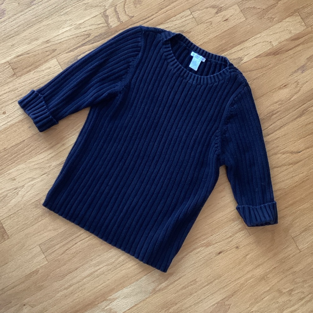 Rosanna Black Ribbed Top
